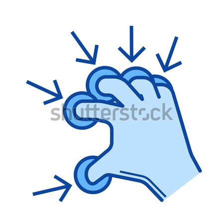 Scrunch line icon. Stock photo © RAStudio