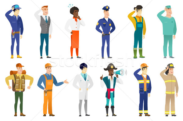 Vector set of professions characters. Stock photo © RAStudio
