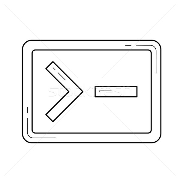 Web development line icon. Stock photo © RAStudio