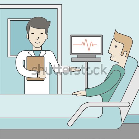 Doctor visiting patient. Stock photo © RAStudio
