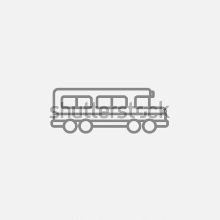 School bus line icon. Stock photo © RAStudio