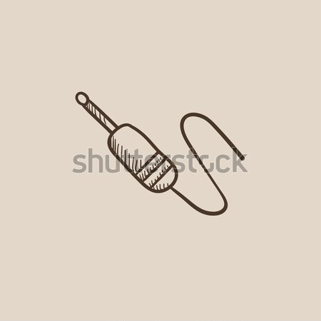 Jack cable line icon. Stock photo © RAStudio