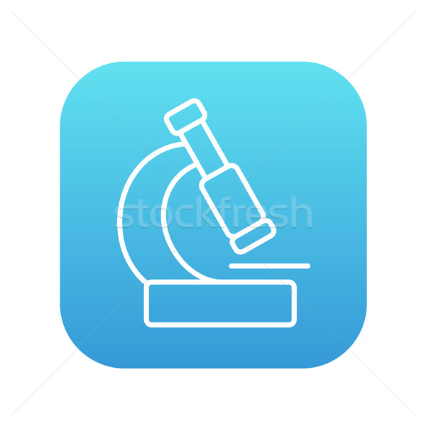 Microscope line icon. Stock photo © RAStudio