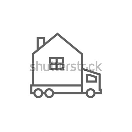 Motorhome line icon. Stock photo © RAStudio