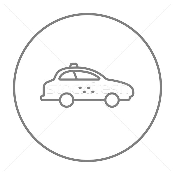 Taxi car line icon. Stock photo © RAStudio