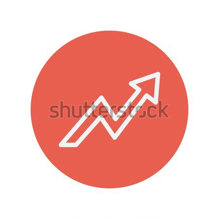 Arrow upward line icon. Stock photo © RAStudio