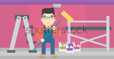 Cheerful repairer engineer. Stock photo © RAStudio