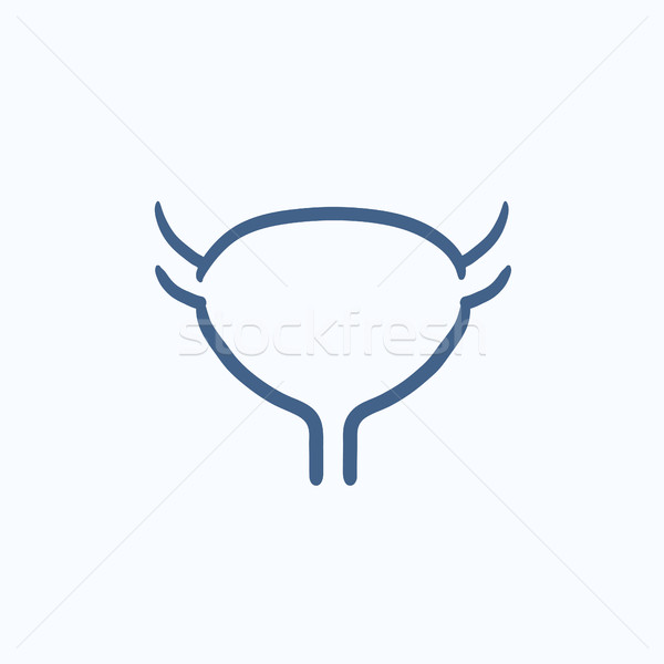 Blaas schets icon vector geïsoleerd Stockfoto © RAStudio