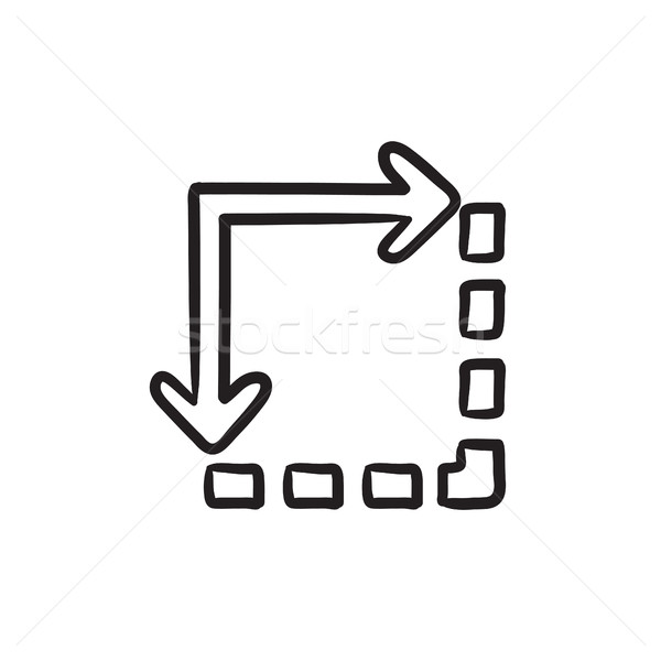 Content extension sketch icon. Stock photo © RAStudio