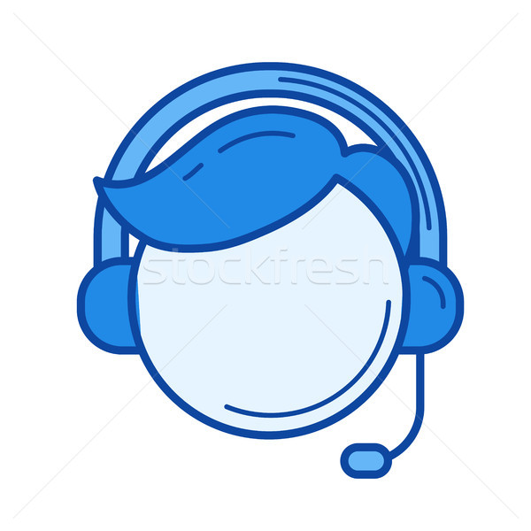 Stock photo: Customer service line icon.