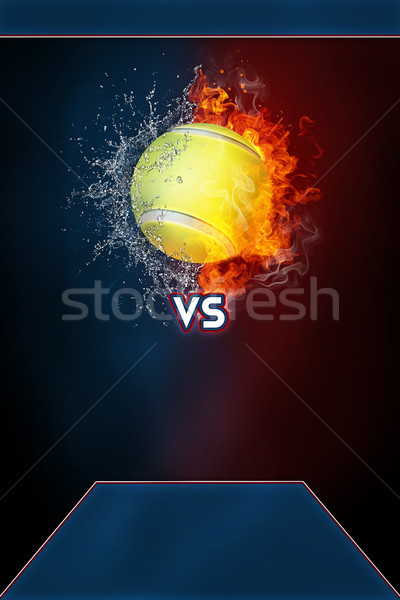 Tennis sport tournoi modernes affiche modèle [[stock_photo]] © RAStudio