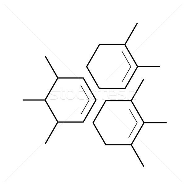 Molecule vector line icon. Stock photo © RAStudio
