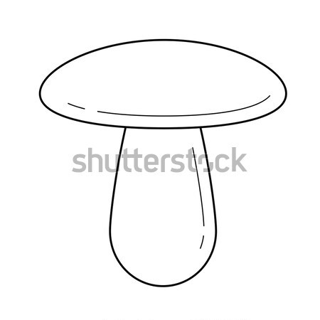 Mushroom icon drawn in chalk. Stock photo © RAStudio