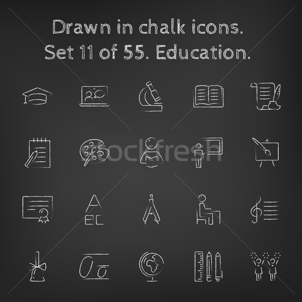 教育 チョーク 手描き 黒板 ストックフォト © RAStudio