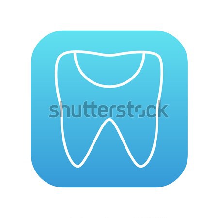 Tooth decay line icon. Stock photo © RAStudio