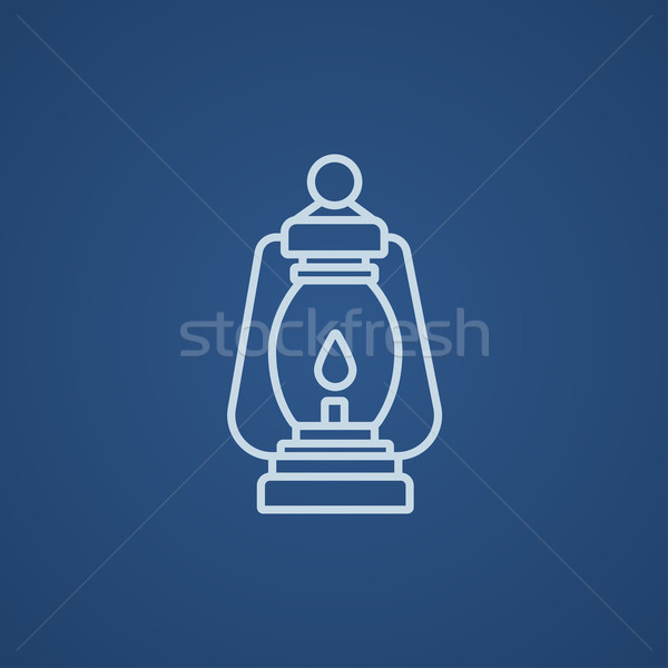 Camping lantern line icon. Stock photo © RAStudio