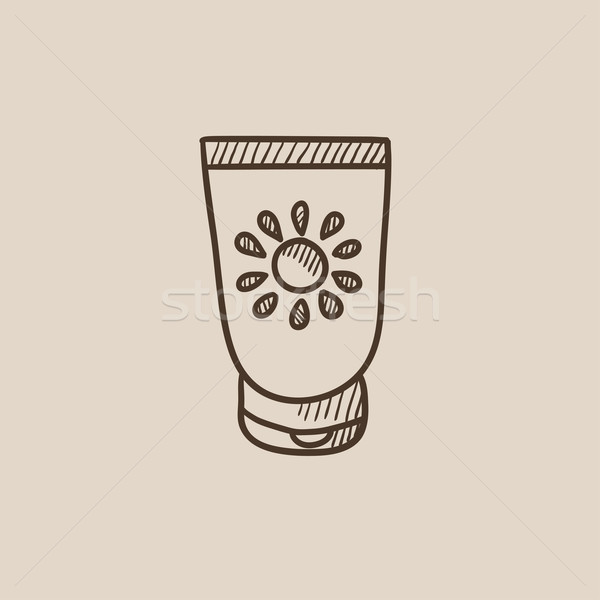 Sunscreen sketch icon. Stock photo © RAStudio