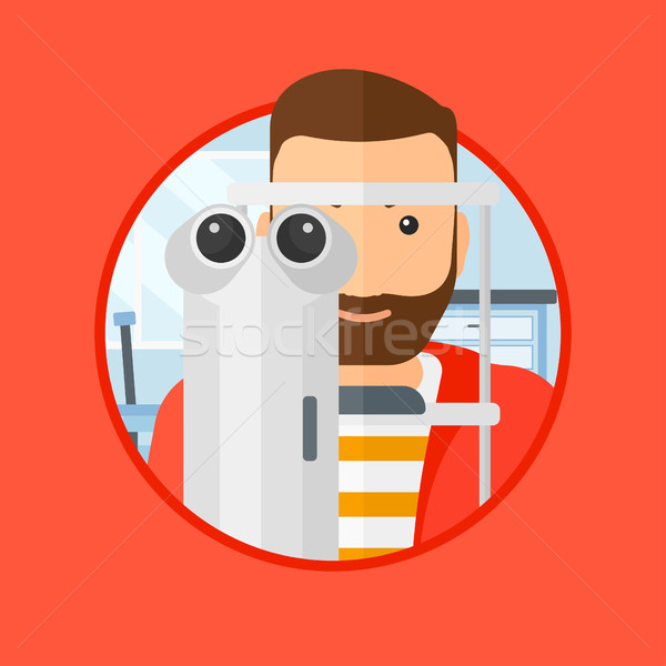 Patient during eye examination. Stock photo © RAStudio