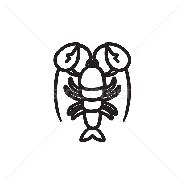 Lobster sketch icon. Stock photo © RAStudio