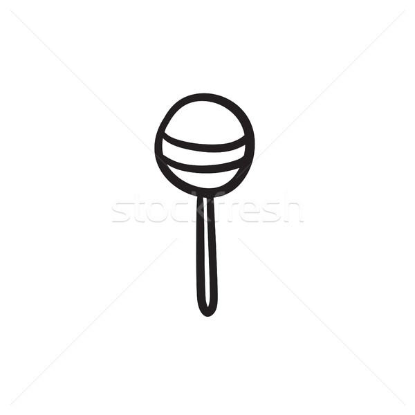 Round lollipop sketch icon. Stock photo © RAStudio