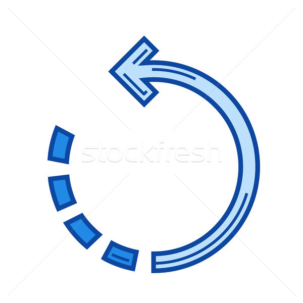 Rotate image line icon. Stock photo © RAStudio