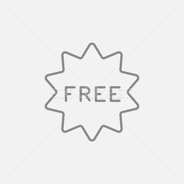 Free tag line icon. Stock photo © RAStudio