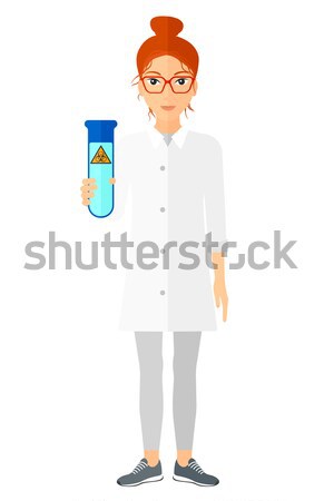 Laboratory assistant with test tube. Stock photo © RAStudio