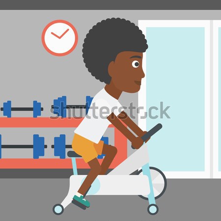 Woman making exercises. Stock photo © RAStudio
