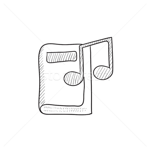 Audio book sketch icon. Stock photo © RAStudio