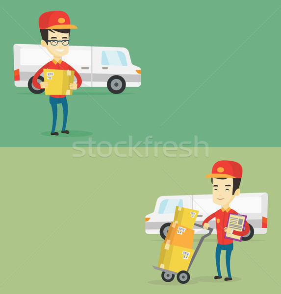 Two industrial banners with space for text. Stock photo © RAStudio