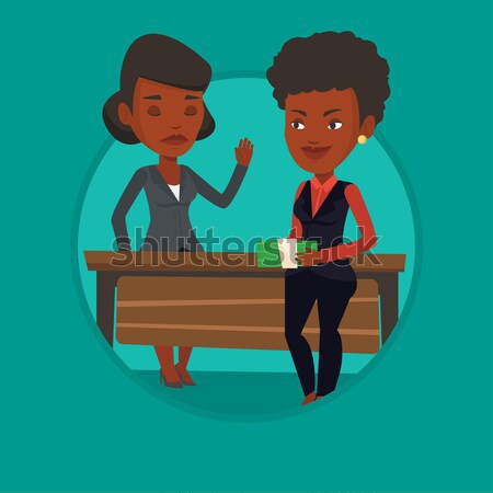 Uncorrupted man refusing to take bribe. Stock photo © RAStudio