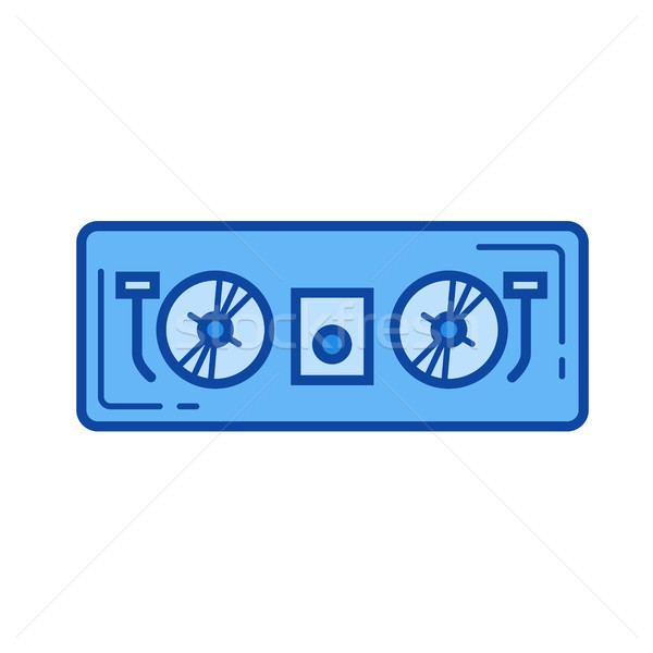 Dj controller line icon. Stock photo © RAStudio