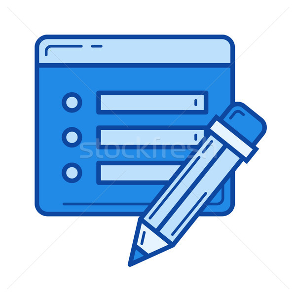 Bullet points line icon. Stock photo © RAStudio
