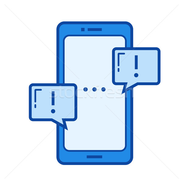 Social networking line icon. Stock photo © RAStudio