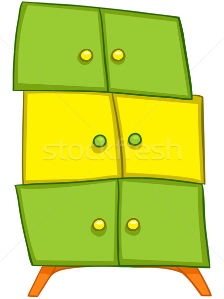 Cartoon Home Furniture Wardrobe Stock photo © RAStudio