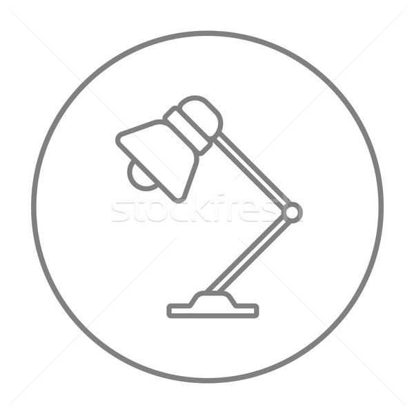 Table lamp line icon. Stock photo © RAStudio