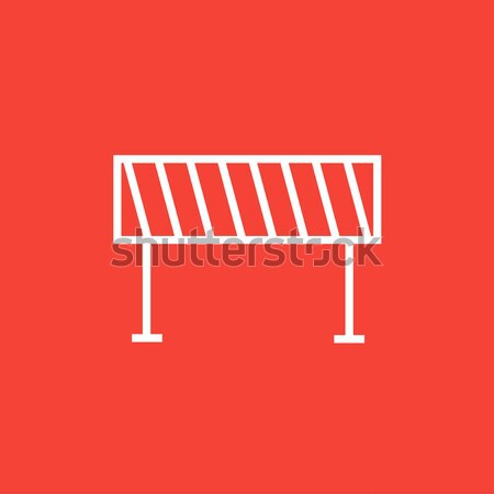 Road barrier line icon. Stock photo © RAStudio