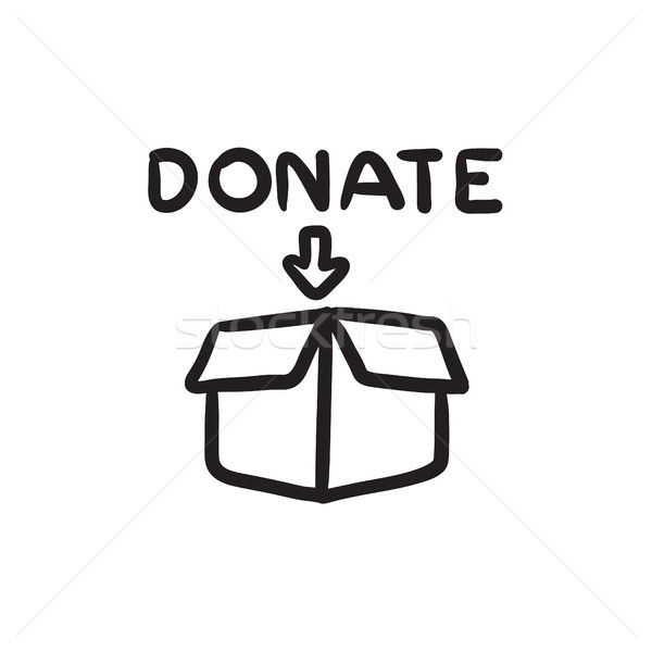 Donation box sketch icon. Stock photo © RAStudio