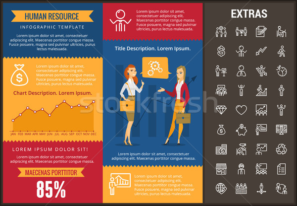 Human resource infographic template and elements. Stock photo © RAStudio