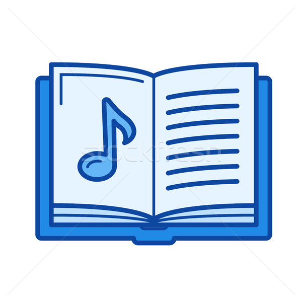 Music book line icon. Stock photo © RAStudio