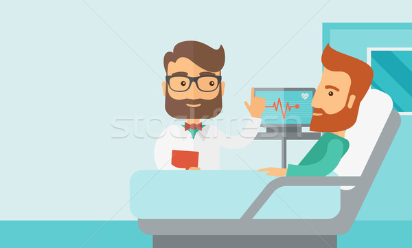 Patient being treated by a doctor. Stock photo © RAStudio