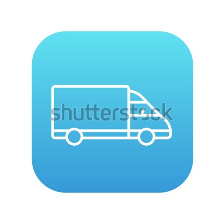грузовик линия икона веб мобильных Инфографика Сток-фото © RAStudio