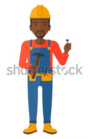 Cheerful repairman engineer. Stock photo © RAStudio