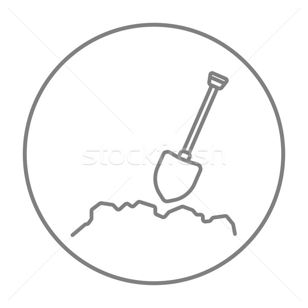 Mining shovel line icon. Stock photo © RAStudio