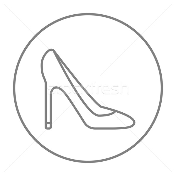 Heel shoe line icon. Stock photo © RAStudio