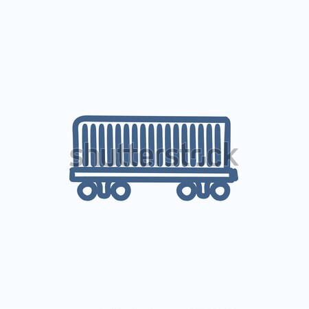 Cargo wagon line icon. Stock photo © RAStudio