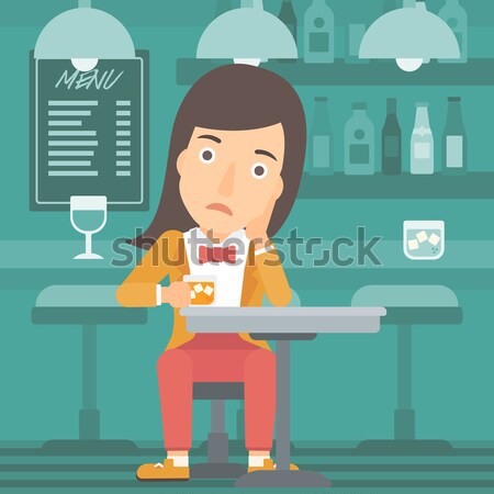 Man sitting at bar. Stock photo © RAStudio