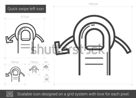 クイック 右 行 アイコン ベクトル 孤立した ストックフォト © RAStudio