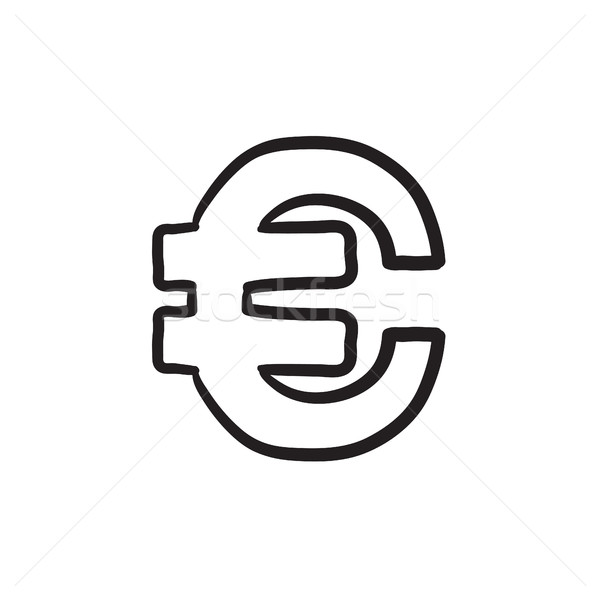 Euro symbol sketch icon. Stock photo © RAStudio