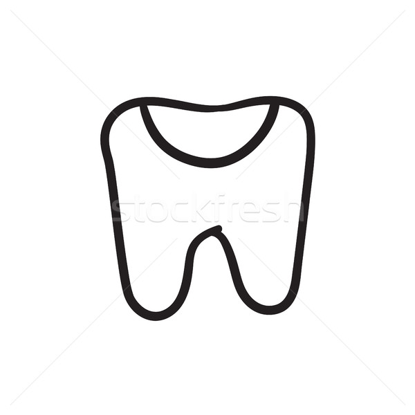 Tooth decay sketch icon. Stock photo © RAStudio